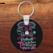 Waarschuwing Dit kan haar patiënt op haar patiënte Sleutelhanger (Voorkant)