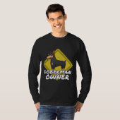 Waarschuwing Doberman Eigenaar 543 T-shirt (Voorkant volledig)