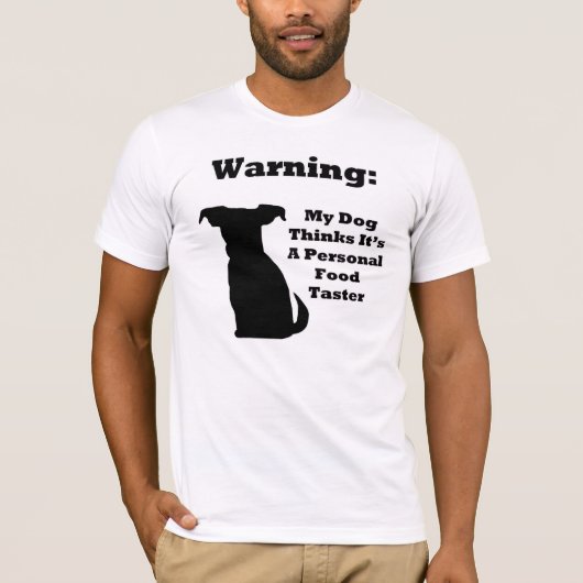 Waarschuwing Dog T-shirt (Voorkant)