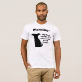 Waarschuwing Dog T-shirt (Voorkant volledig)