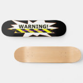 Waarschuwing! Dood op wielskateboard Skateboard (Horizontaal)