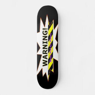 Waarschuwing! Dood op wielskateboard Skateboard