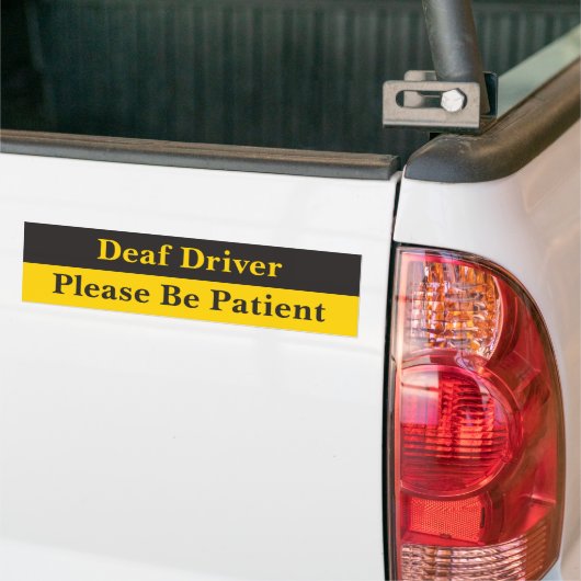 Waarschuwing Dove Bestuurder Bumpersticker (Op Truck)