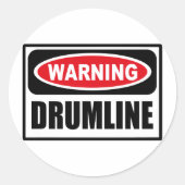 Waarschuwing DRUMLINE Sticker (Voorkant)