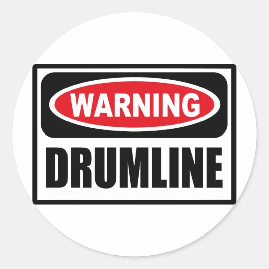 Waarschuwing DRUMLINE Sticker (Voorkant)