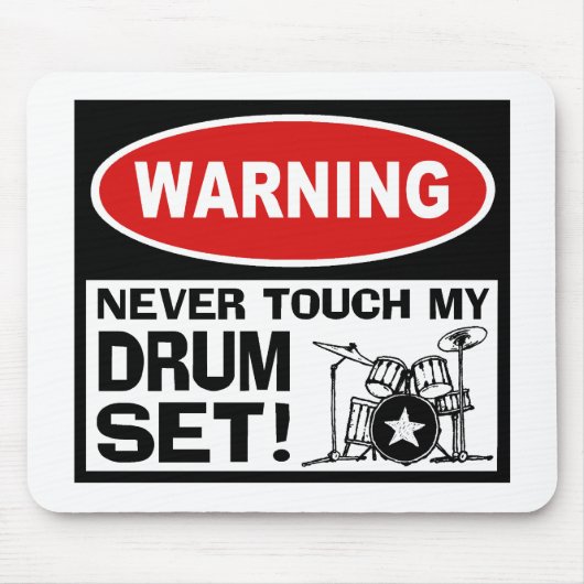 WAARSCHUWING - DRUMS MUISMAT (Voorkant)