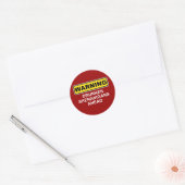 Waarschuwing: Drunken Shenanigans Ahead Ronde Sticker (Envelop)