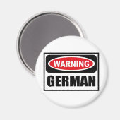 Waarschuwing DUITSE magneet (Voorkant / Achterkant)