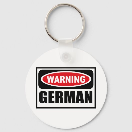 Waarschuwing DUITSE Sleutelhanger (Voorkant)