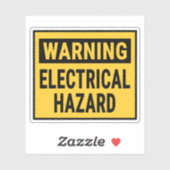 Waarschuwing elektrisch gevaar sticker (Vel)