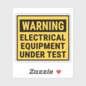Waarschuwing Elektrische apparatuur getest Sticker (Vel)