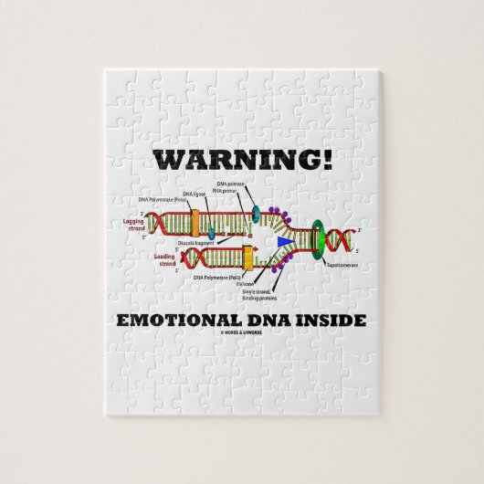 Waarschuwing! Emotioneel DNA binnen (DNA-replicati Legpuzzel (Verticaal)