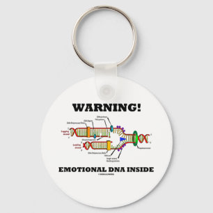 Waarschuwing! Emotioneel DNA binnen (DNA-replicati Sleutelhanger
