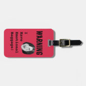 WAARSCHUWING Emotionele bagage Bagagelabel (Voorkant horizontaal)