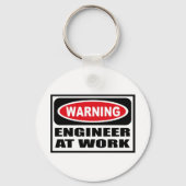 Waarschuwing ENGINEER OP HET Sleutelhanger (Voorkant)