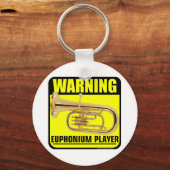 Waarschuwing! Euphonium Player Sleutelhanger (Voorkant)