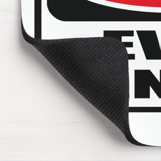 Waarschuwing EVIL GENIUS Mousepad Muismat (Hoek)