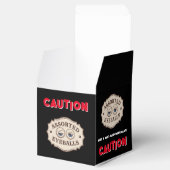 WAARSCHUWING Eyeball Black Halloween Party Spooky Bedankdoosjes (Geopend)