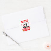 Waarschuwing! Facism Ronde Sticker (Envelop)