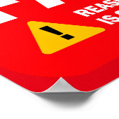 Waarschuwing: fascisme poster (Hoek)