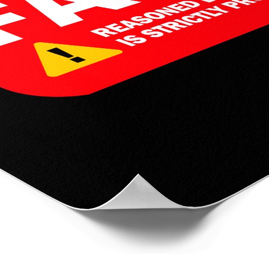 Waarschuwing: fascisme poster (Hoek)