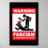 Waarschuwing: fascisme poster (Voorkant)