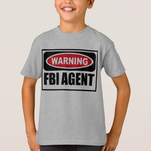 Waarschuwing FBI AGENT Kind T-Shirt (Voorkant)