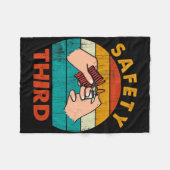 Waarschuwing Fireworks Firecrackers Safety Derde v Fleece Deken (Voorkant (Horizontaal))