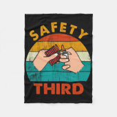 Waarschuwing Fireworks Firecrackers Safety Derde v Fleece Deken (Voorkant)