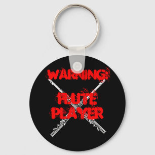 WAARSCHUWING: Flute Player Sleutelhanger