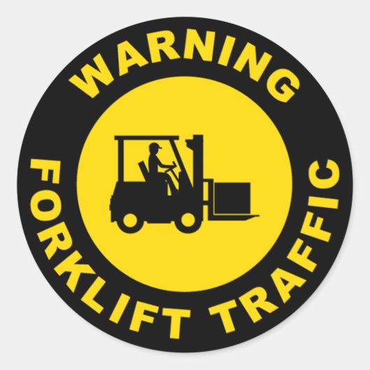 Waarschuwing Forklift Tractor Sticker Safety Stick (Voorkant)