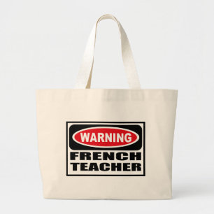 Waarschuwing FRANCH-TEACHERBag Grote Tote Bag