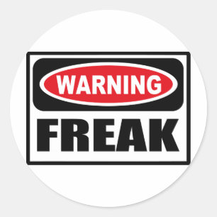 Waarschuwing FREAK Sticker