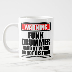 Waarschuwing Funk Drummer hard op het werk stoort  Grote Koffiekop