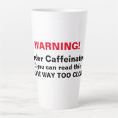 Waarschuwing! Funny Coffee Mok —  (Voorkant)