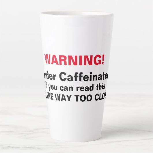 Waarschuwing! Funny Coffee Mok — (Voorkant)