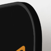 Waarschuwing Funny Quote vervormde handmatige praa Pickleball Paddle (Links Detail)