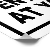 WAARSCHUWING - GA DEZE KAMER IN OP UW EIGEN RISICO POSTER (Hoek)