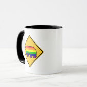 Waarschuwing! (Gay) Beer Mok (Voorkant links)