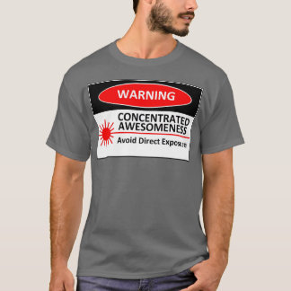 WAARSCHUWING: Geconcentreerde bewustwording T-shirt