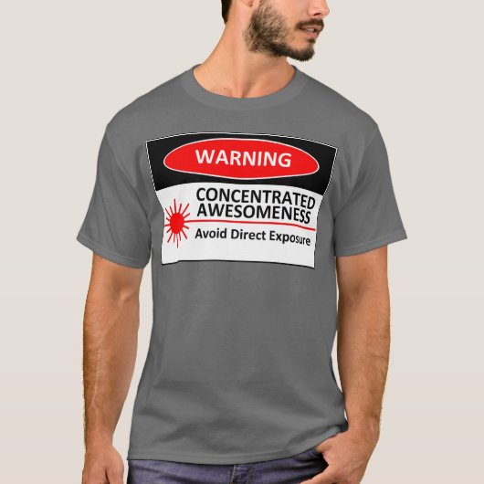 WAARSCHUWING: Geconcentreerde bewustwording T-shirt (Voorkant)