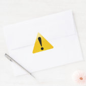 Waarschuwing Geel Sticker (Envelop)