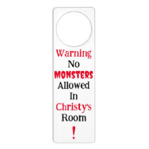Waarschuwing geen monsters toegestaan geruststelle