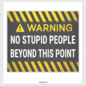 Waarschuwing: geen stoute mensen buiten dit punt sticker (Vel)