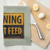 WAARSCHUWING: geen voeding - waarschuwingssignaal  Theedoek (Quarter Fold)