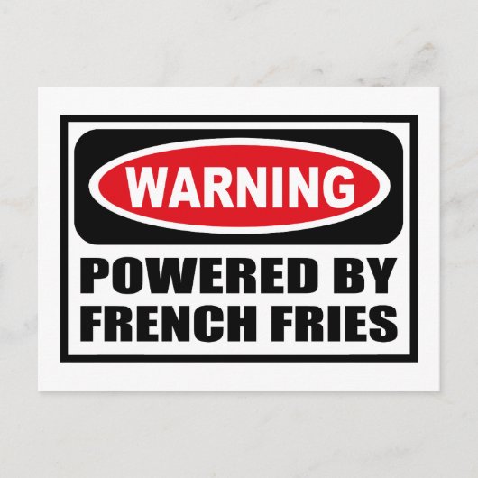 Waarschuwing GEMACHTIGD DOOR FRANS FRIES Briefkaar Briefkaart (Voorkant)