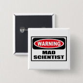 Waarschuwing GEMAD WETENSCHAPPELIJKE Button (Voorkant /achterkant)