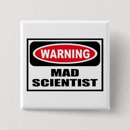 Waarschuwing GEMAD WETENSCHAPPELIJKE Button (Voorkant)