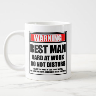 Waarschuwing Getuige Hard Aan Het Werk Niet Storen Grote Koffiekop