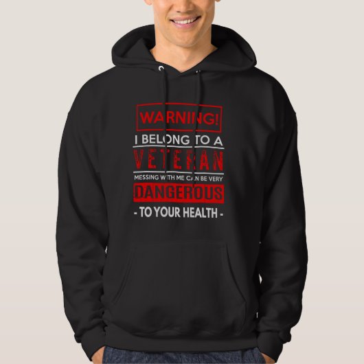 Waarschuwing Gevaarlijk Hoodie (Voorkant)